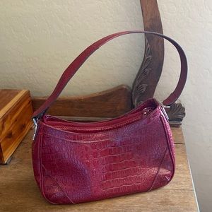 Liz & Co, faux red alligator texture